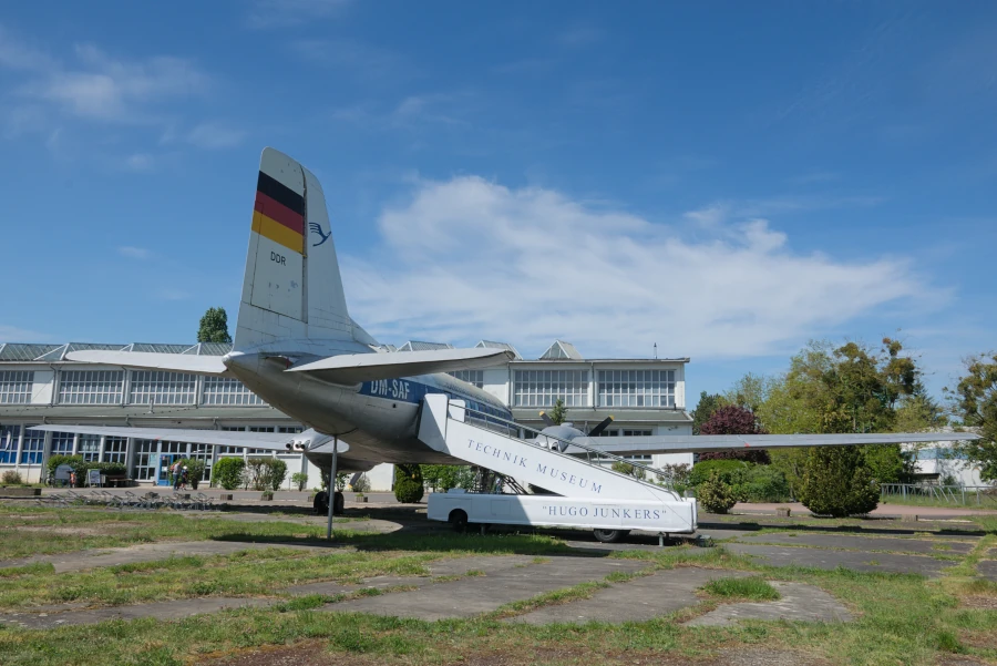 Iljuschin IL 14 vor dem Technikmuseum Hugo Junkers in Dessau
