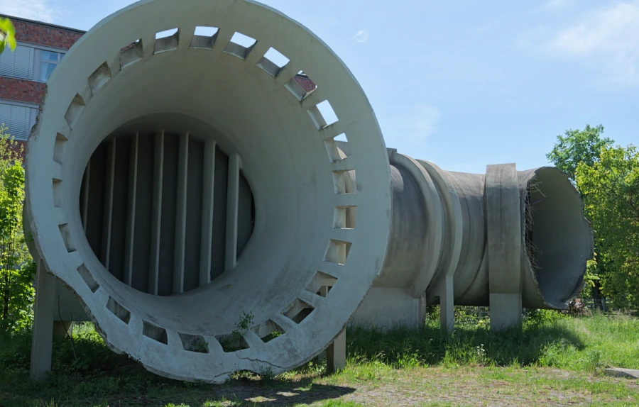 Windkanal der Junkers Werke in Dessau