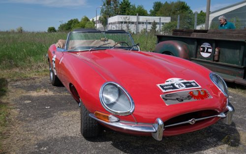 Oldtimer classic Rund um Berlin 2025 - Am Hugo Junkers Museum in Dessau